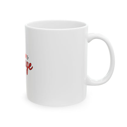 White Ceramic Mug 51, (11oz, 15oz)