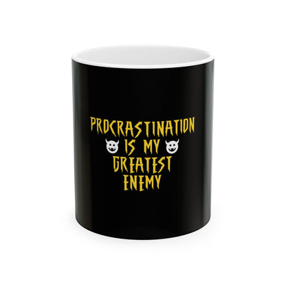 Black Ceramic Mug 47, (11oz, 15oz)