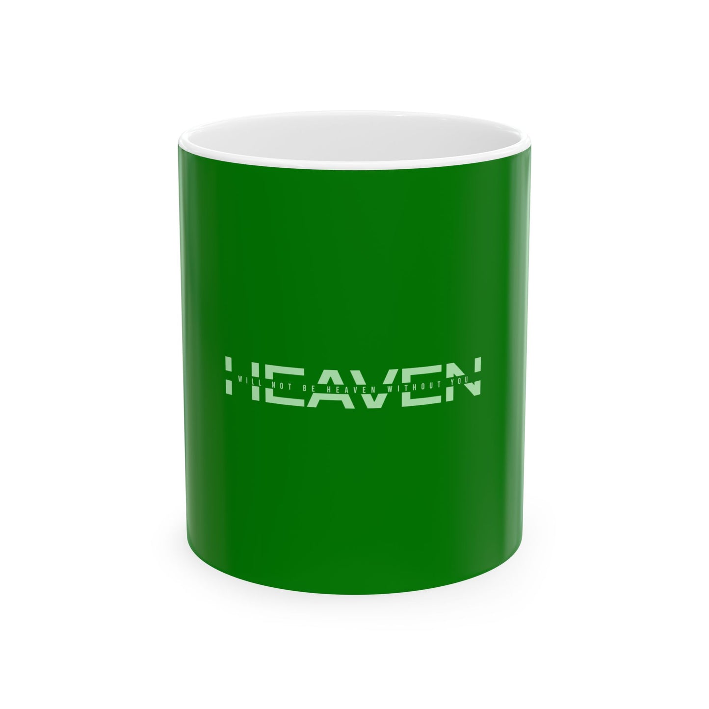 Green Ceramic Mug 24, (11oz, 15oz)