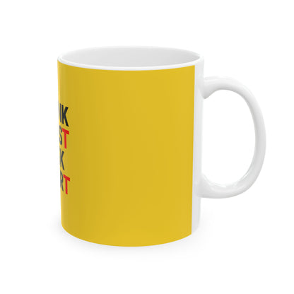 Yellow Ceramic Mug 44, (11oz, 15oz)