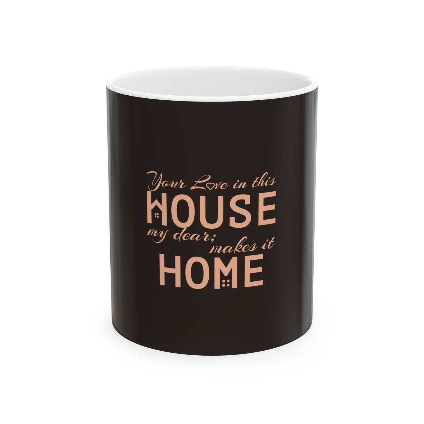 Brown Ceramic Mug 28, (11oz, 15oz)