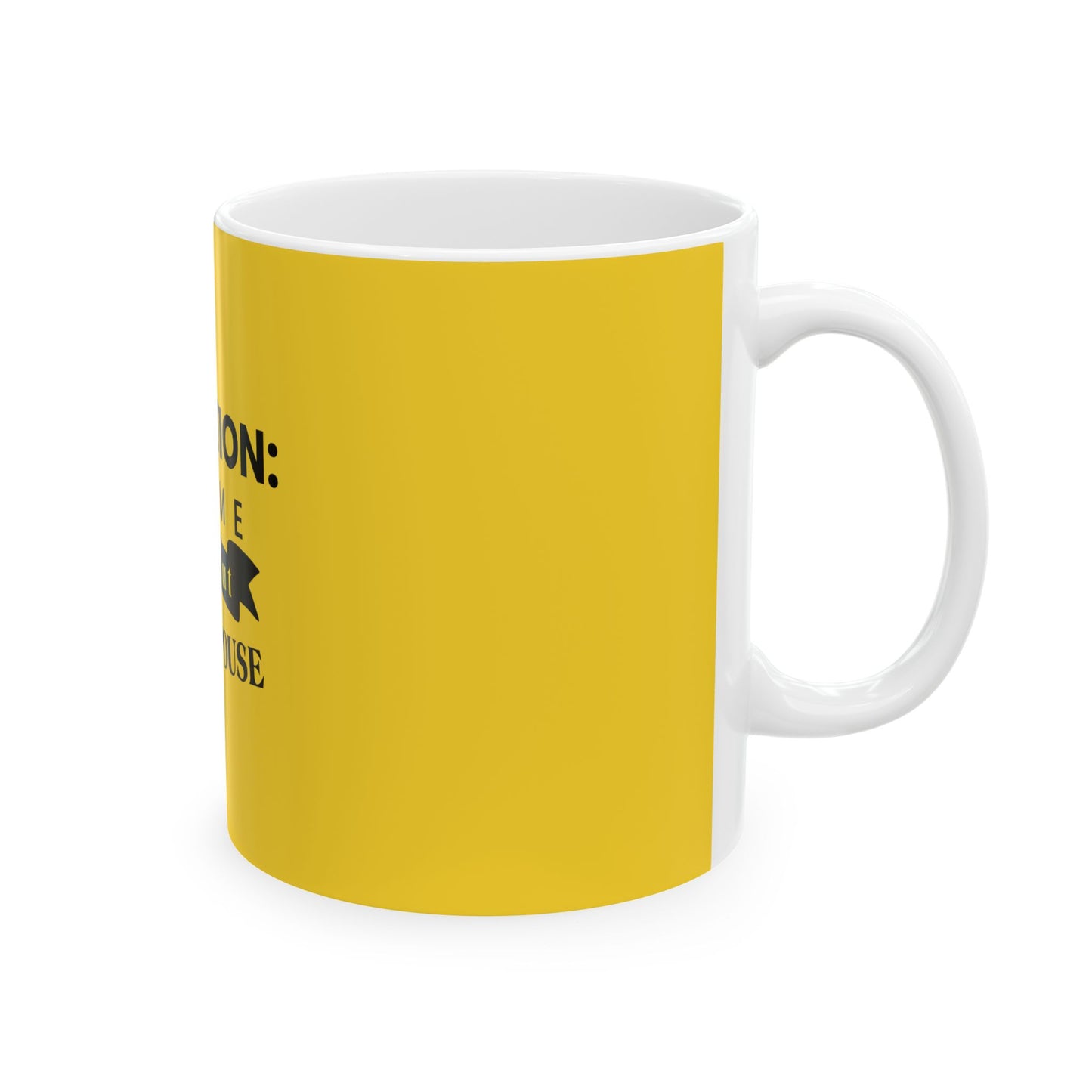 Yellow Ceramic Mug 16, (11oz, 15oz)