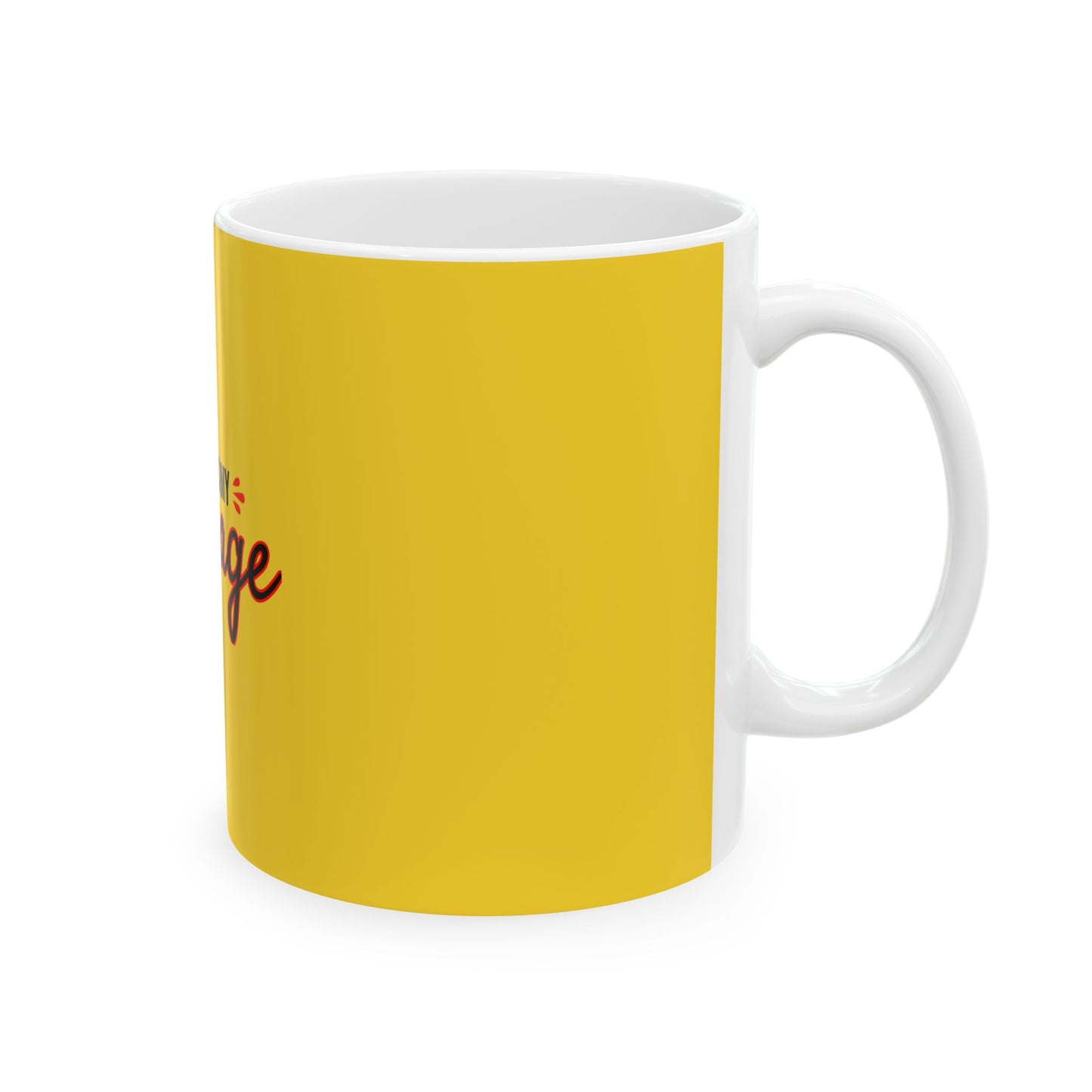 Yellow Ceramic Mug 51, (11oz, 15oz)