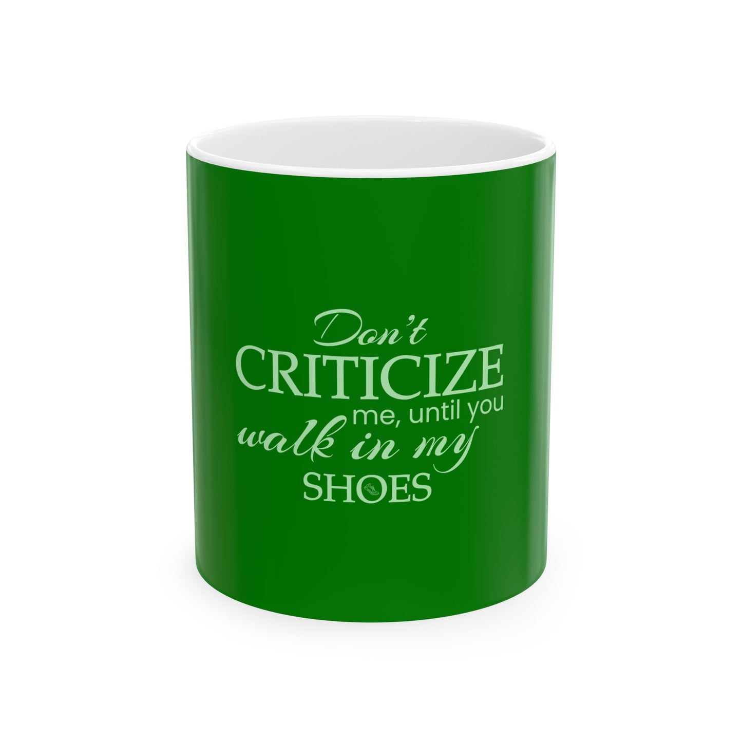 Green Ceramic Mug 17, (11oz, 15oz)