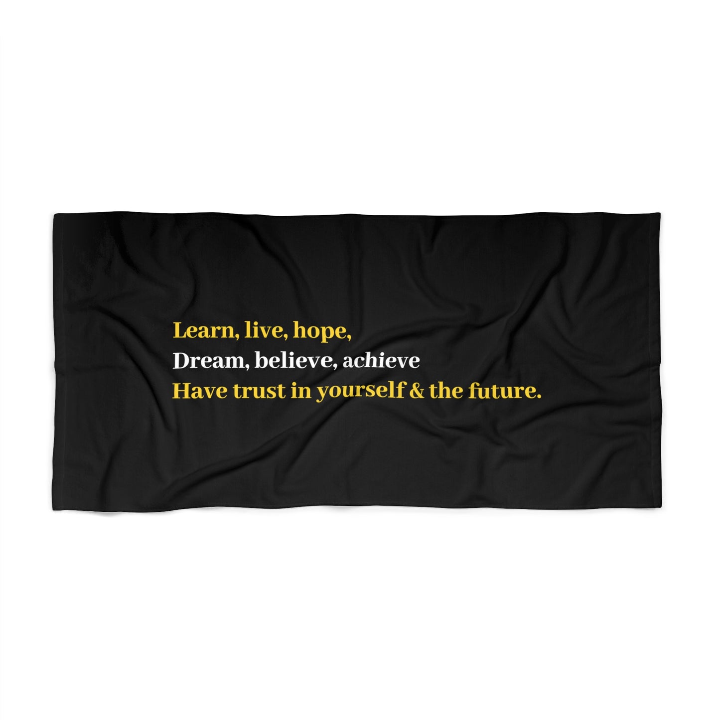 Black Beach Towel