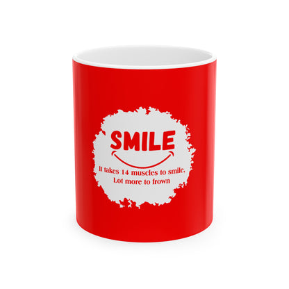 Red Ceramic Mug, (11oz, 15oz)