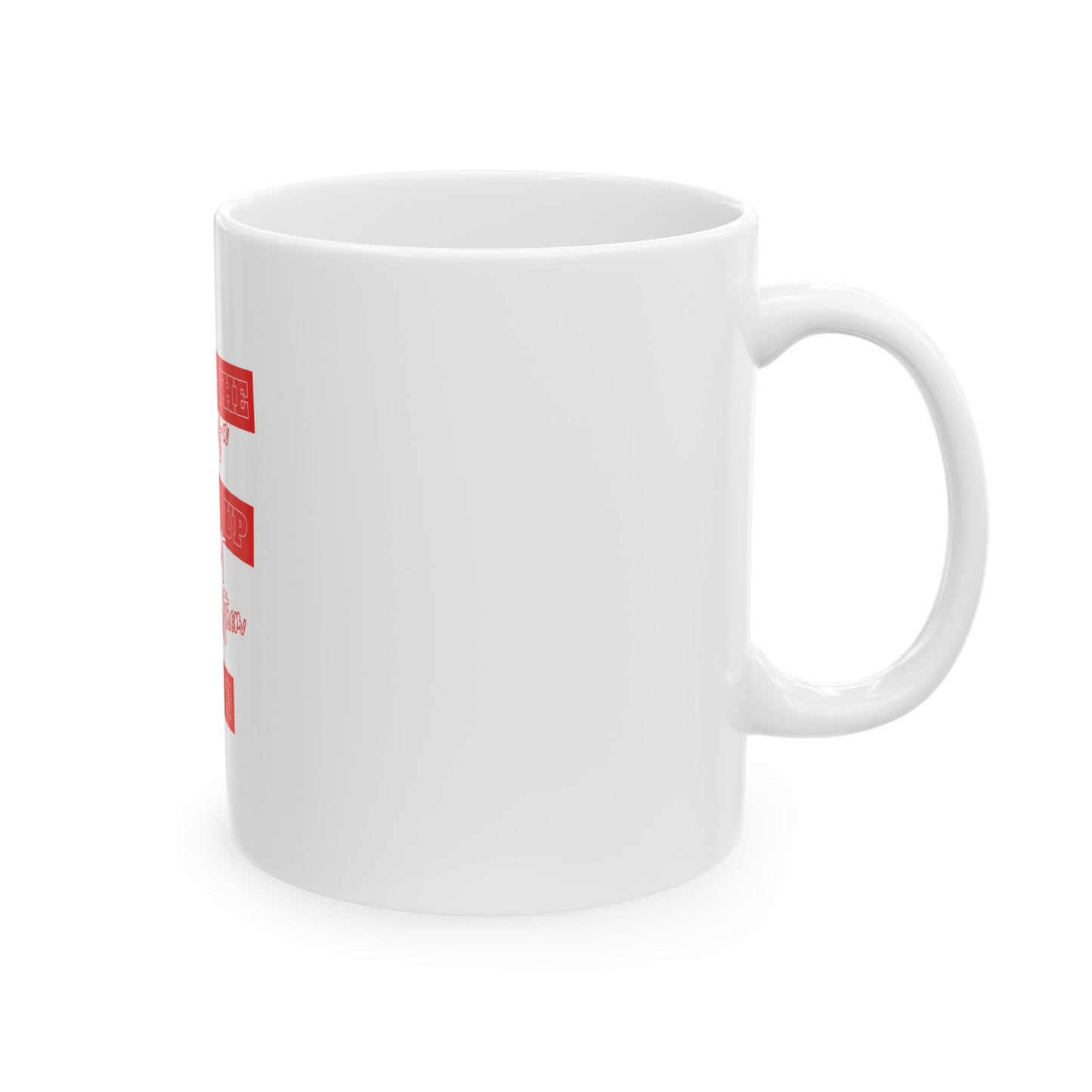 White Ceramic Mug 30, (11oz, 15oz)