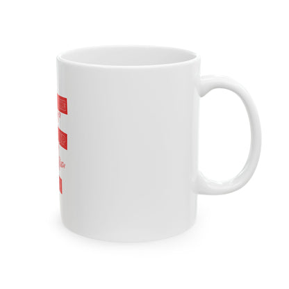 White Ceramic Mug 30, (11oz, 15oz)