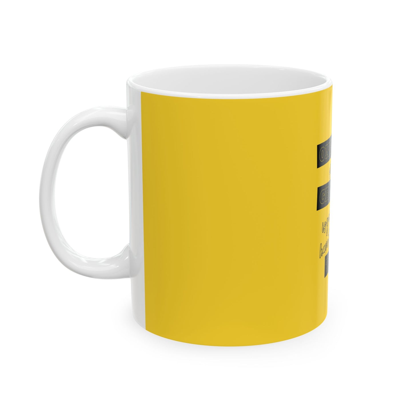 Yellow Ceramic Mug 30, (11oz, 15oz)