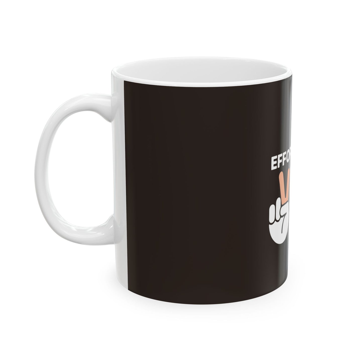 Brown Ceramic Mug 54, (11oz, 15oz)