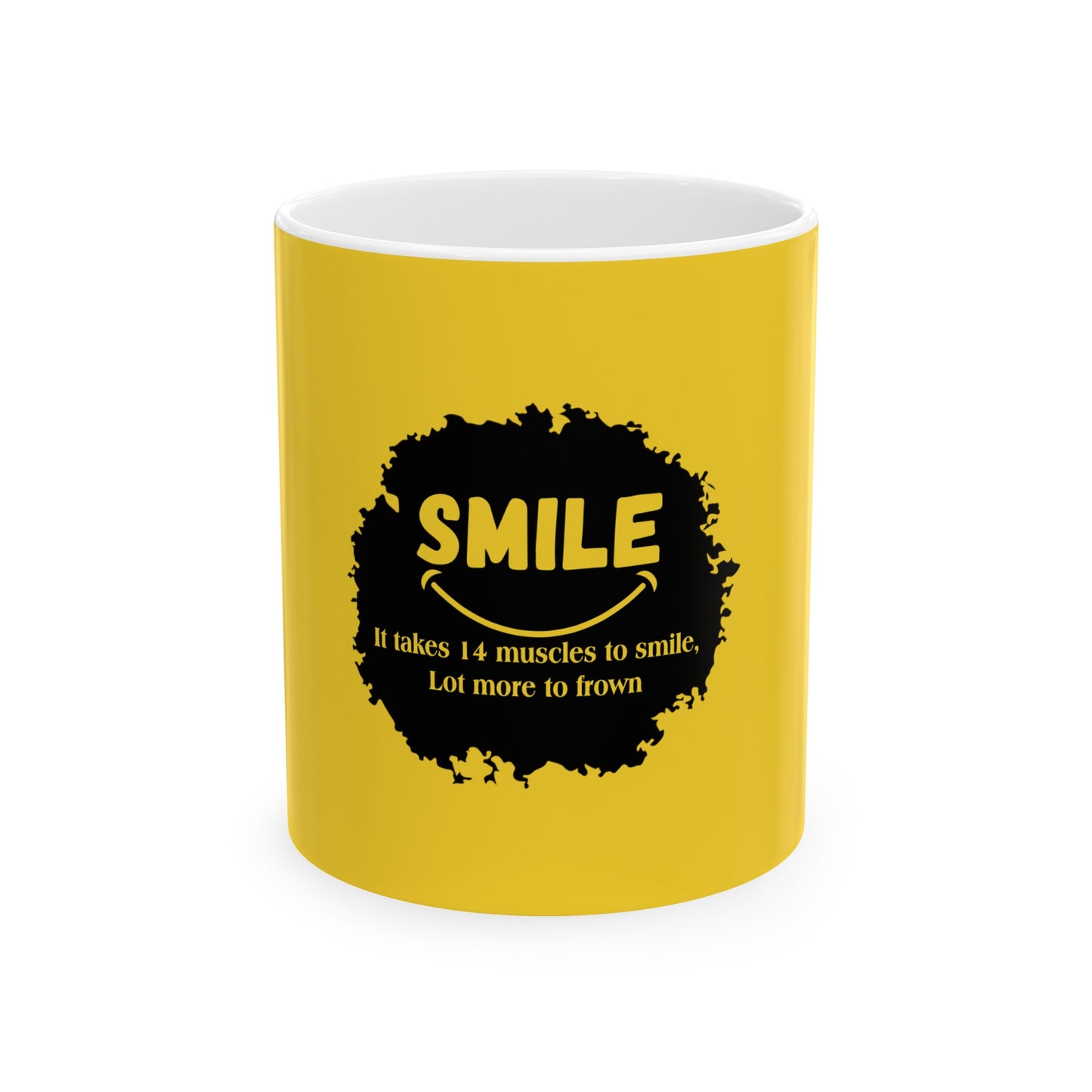 Yellow Ceramic Mug, (11oz, 15oz)