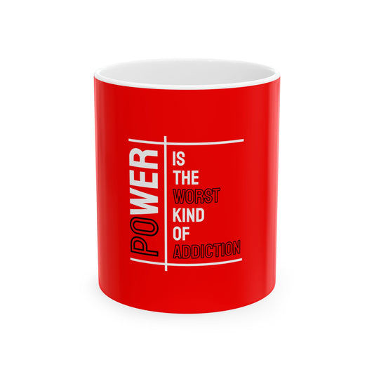 Red Ceramic Mug 26, (11oz, 15oz)