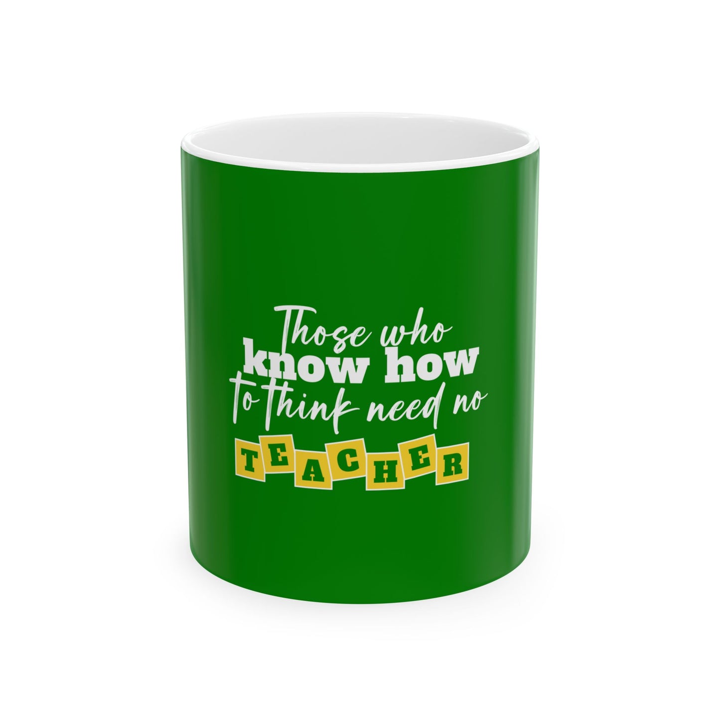 Green Ceramic Mug 65, (11oz, 15oz)