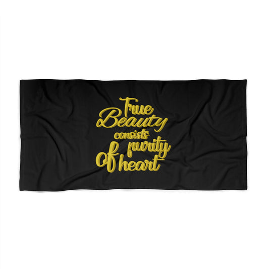 Black Beach Towel 48