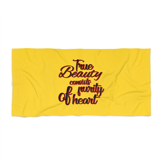 Yellow Beach Towel 48