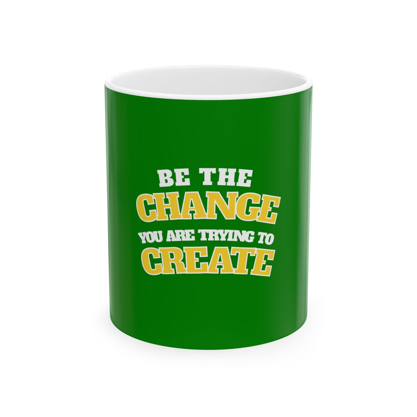 Green Ceramic Mug 53, (11oz, 15oz)