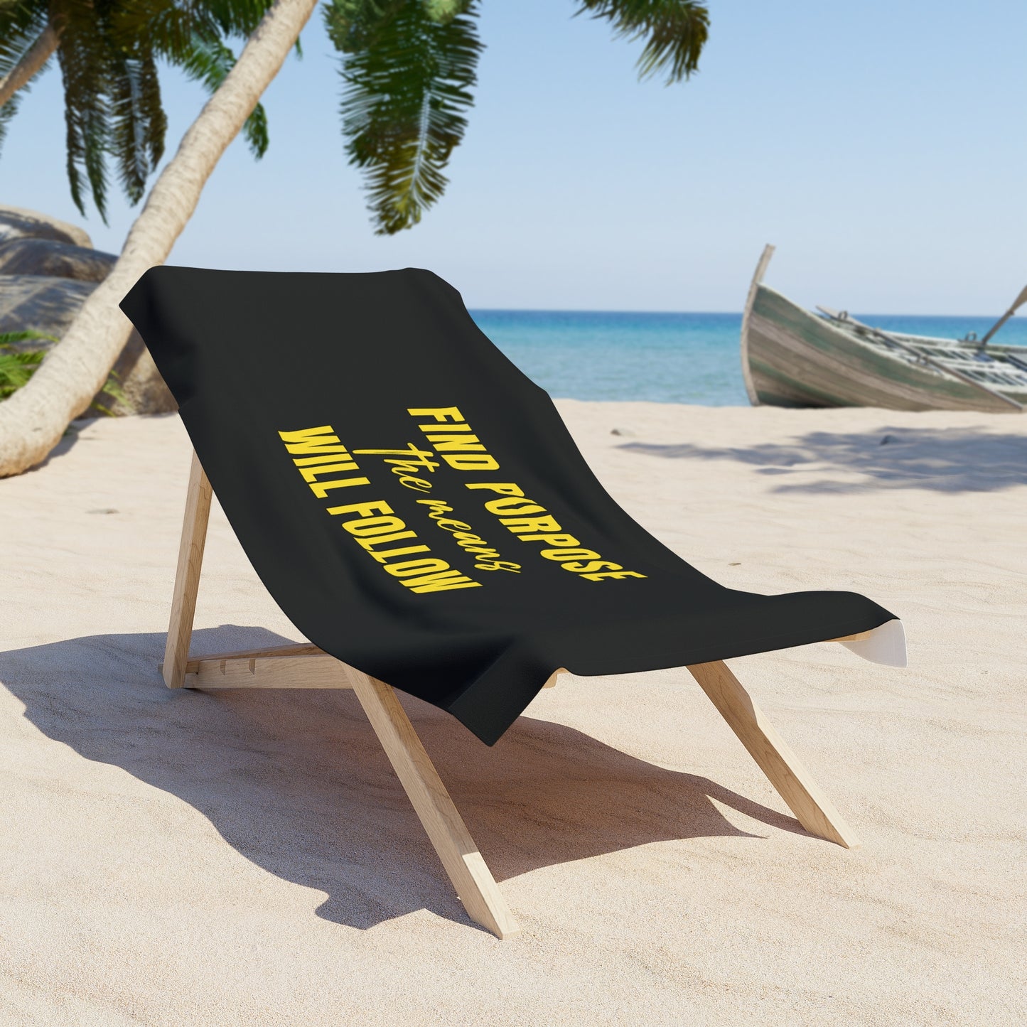 Black Beach Towel 50