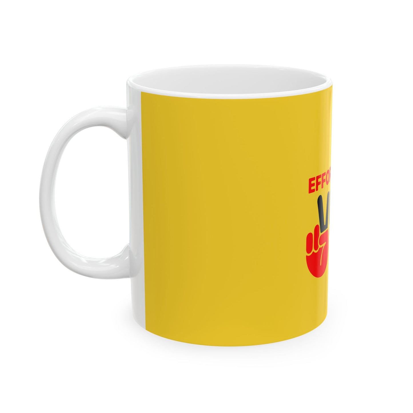 Yellow Ceramic Mug 54, (11oz, 15oz)