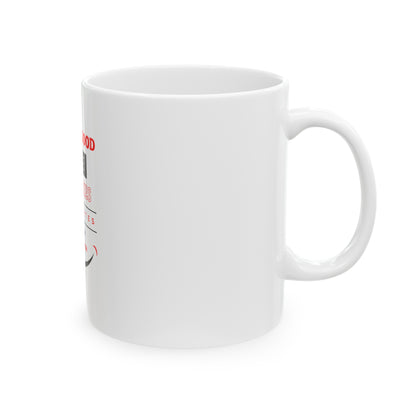 White Ceramic Mug 6, (11oz, 15oz)