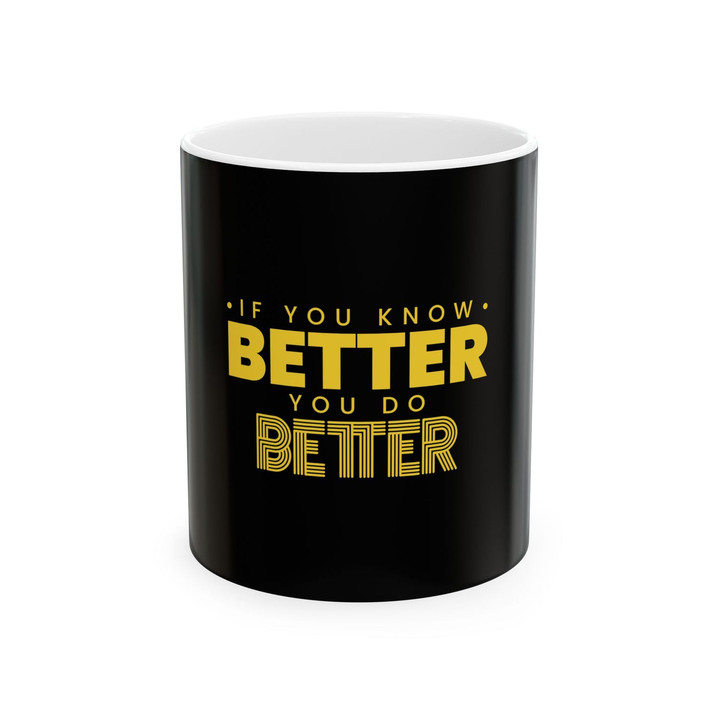 Black Ceramic Mug 46, (11oz, 15oz)