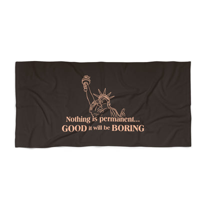 Brown Beach Towel 13