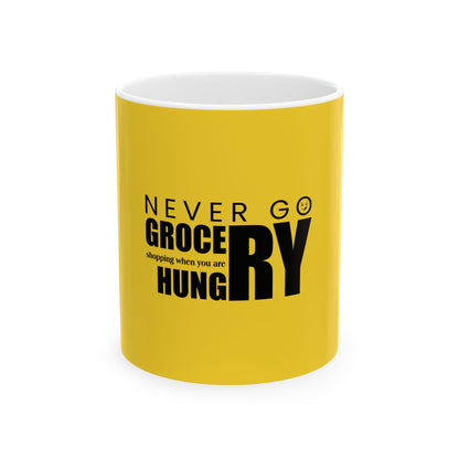 Yellow Ceramic Mug 20, (11oz, 15oz)