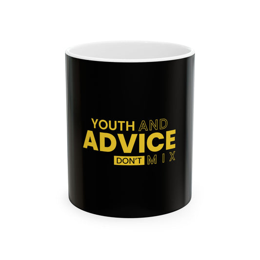 Black Ceramic Mug 25, (11oz, 15oz)