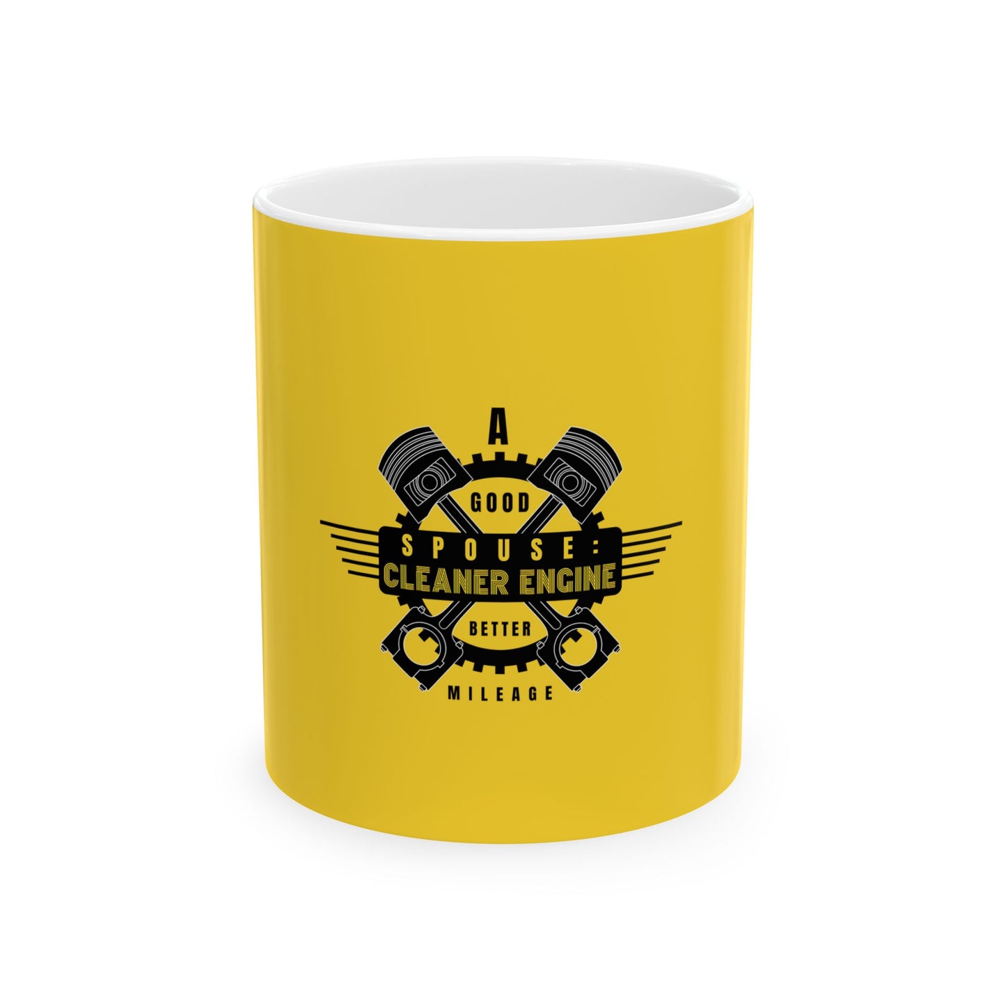 Yellow Ceramic Mug 15, (11oz, 15oz)