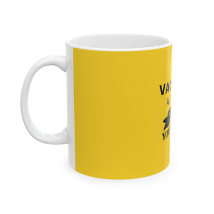 Yellow Ceramic Mug 16, (11oz, 15oz)