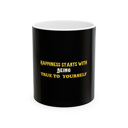 Black Ceramic Mug 49, (11oz, 15oz)