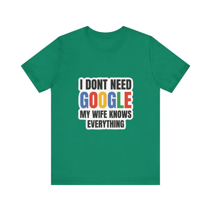 I do not need google; my wife knows everything.