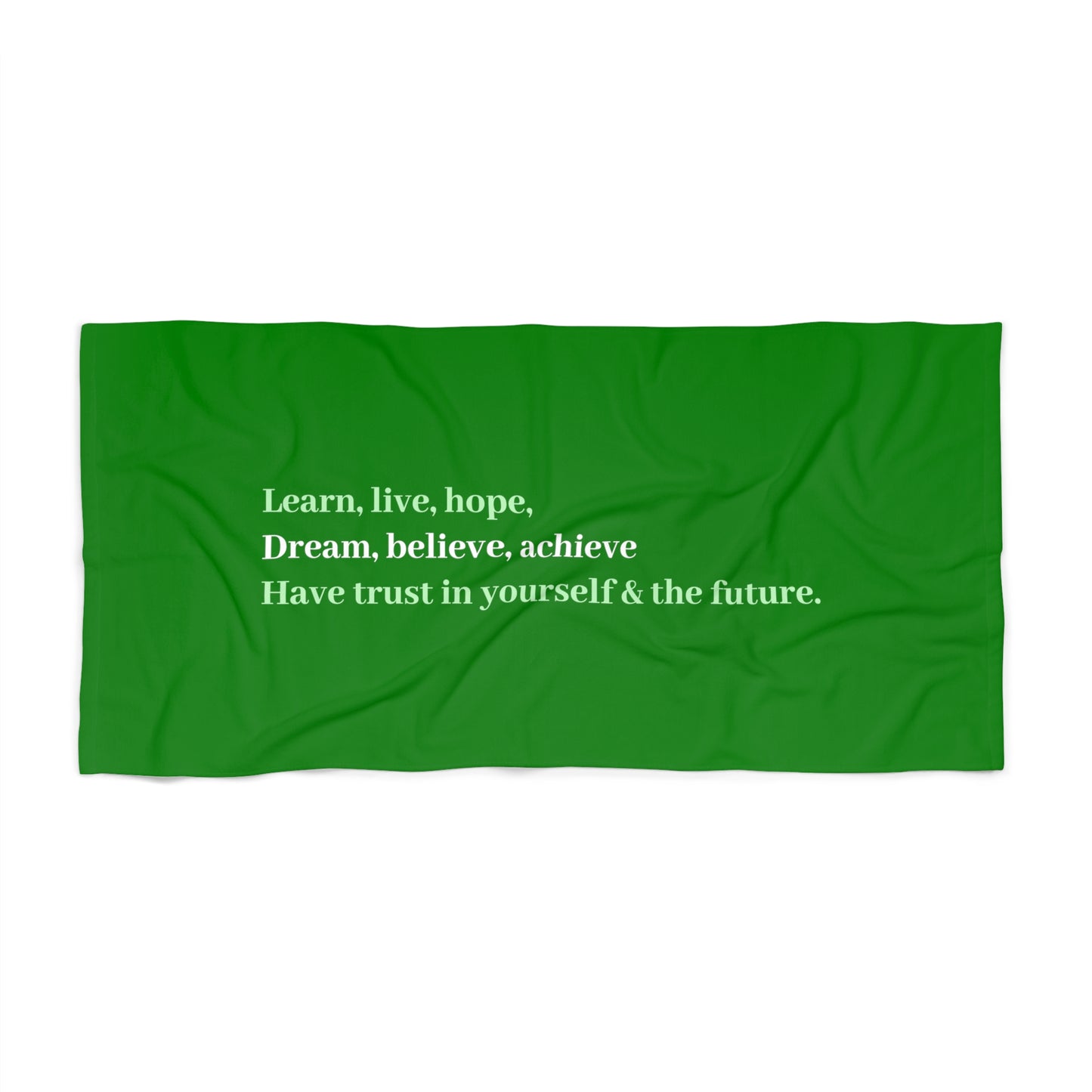 Green Beach Towel