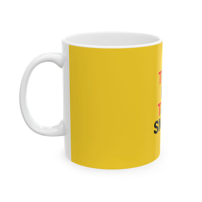 Yellow Ceramic Mug 44, (11oz, 15oz)