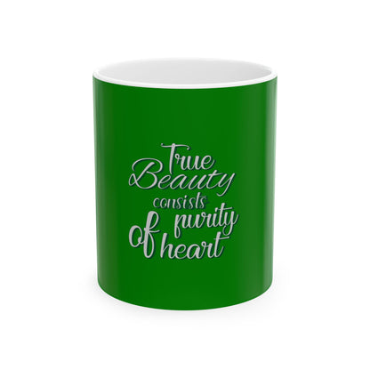 Green Ceramic Mug 60, (11oz, 15oz)