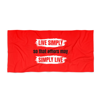 Red Beach Towel 49