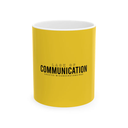 Yellow Ceramic Mug 39, (11oz, 15oz)