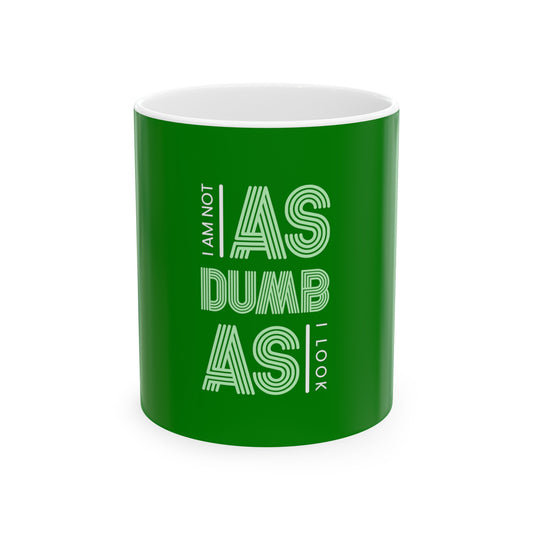 Green Ceramic Mug 9, (11oz, 15oz)