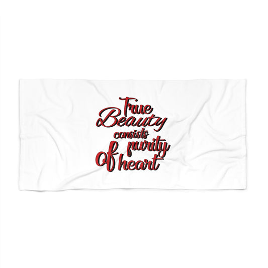 White Beach Towel 48