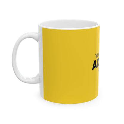 Yellow Ceramic Mug 25, (11oz, 15oz)