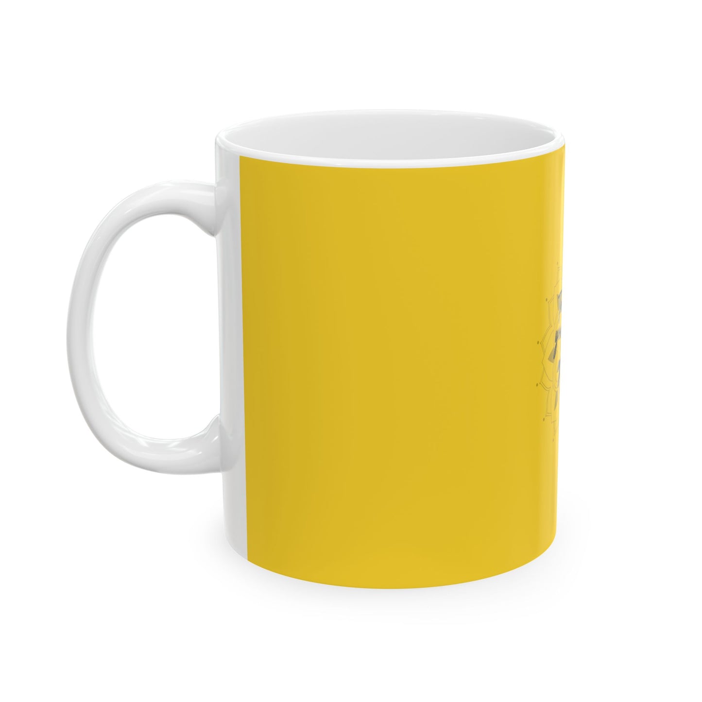 Yellow Ceramic Mug 36, (11oz, 15oz)