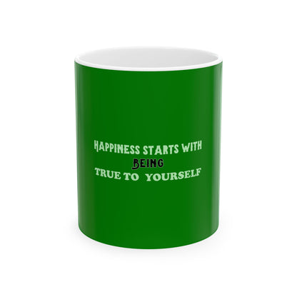 Green Ceramic Mug 49, (11oz, 15oz)