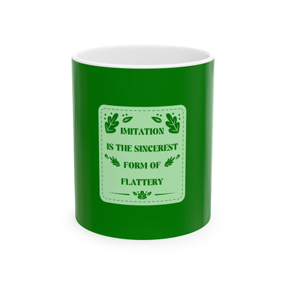 Green Ceramic Mug 62, (11oz, 15oz)