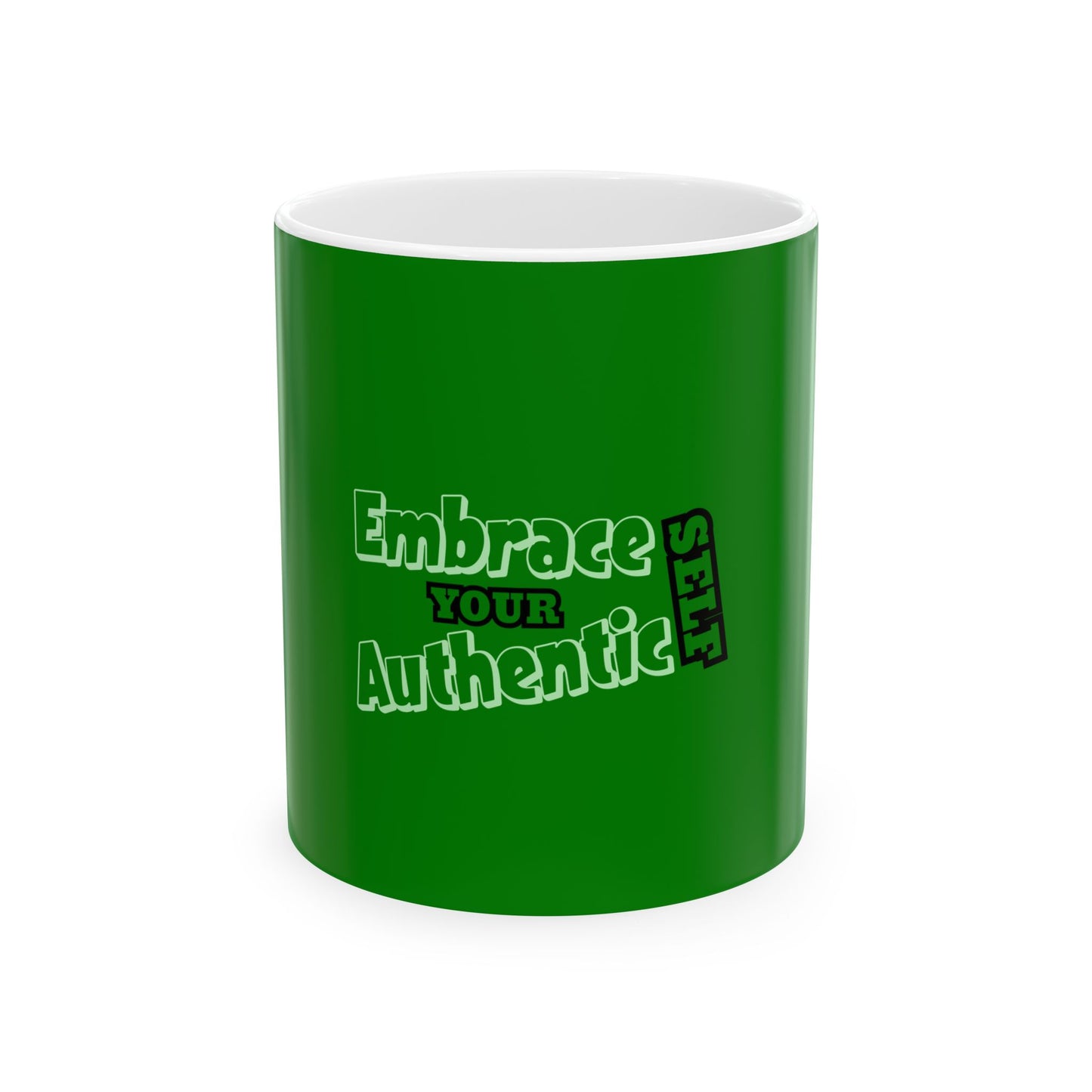 Green Ceramic Mug 48, (11oz, 15oz)