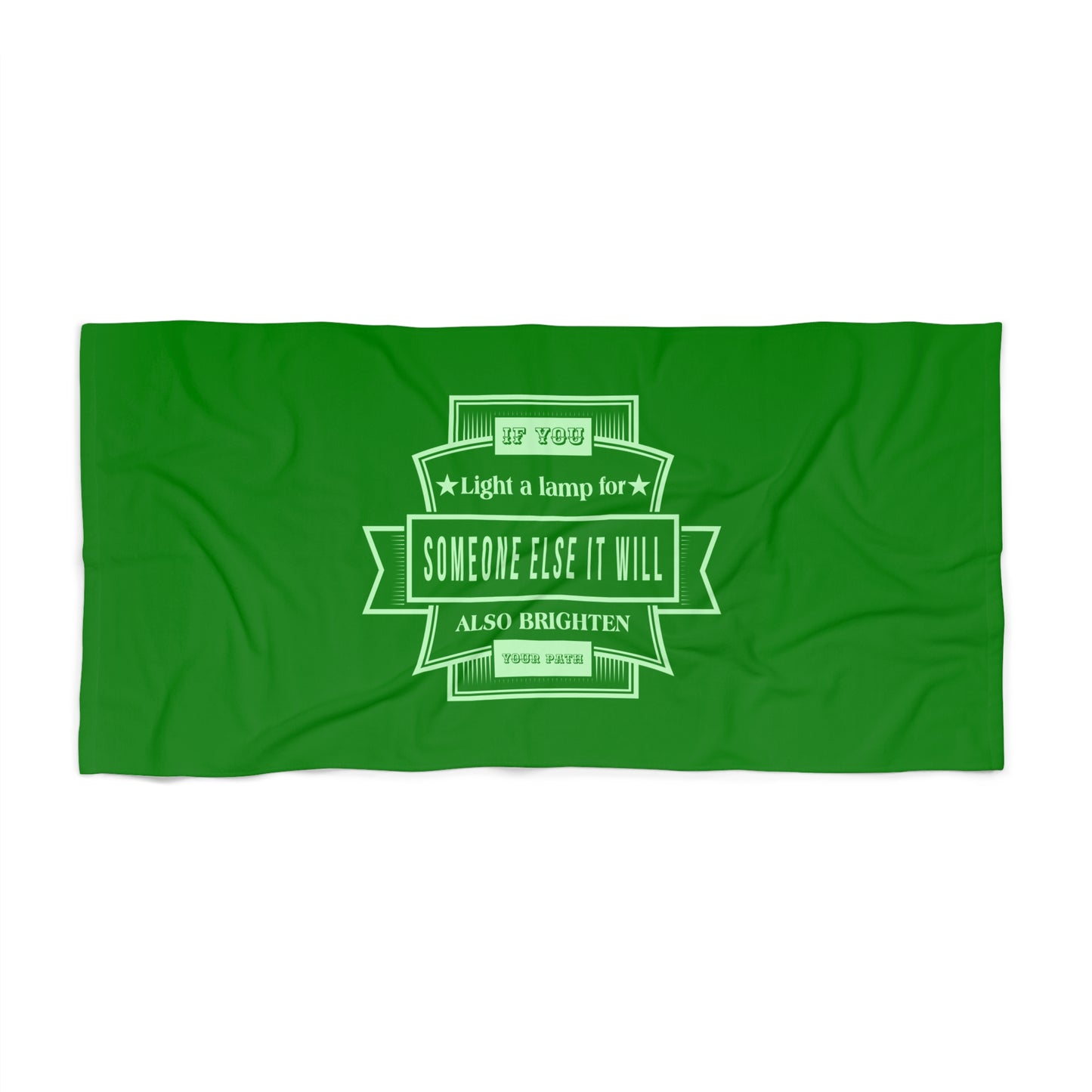 Green Beach Towel 12