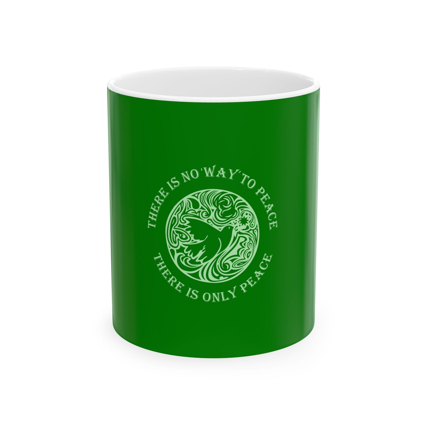 Green Ceramic Mug 63, (11oz, 15oz)