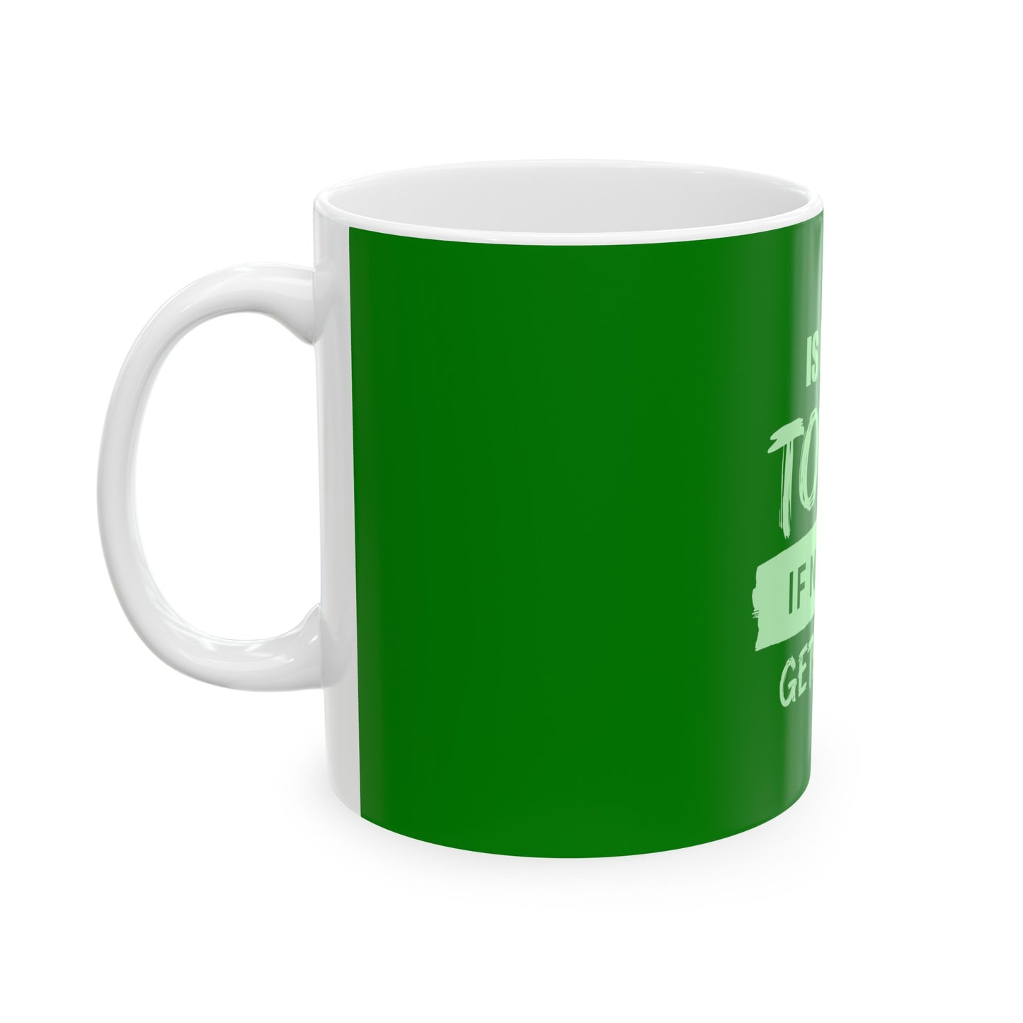 Green Ceramic Mug 8, (11oz, 15oz)