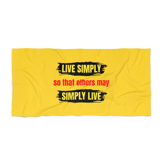 Yellow Beach Towel 49