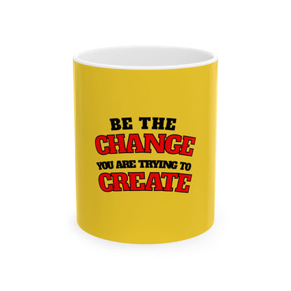 Yellow Ceramic Mug 53, (11oz, 15oz)