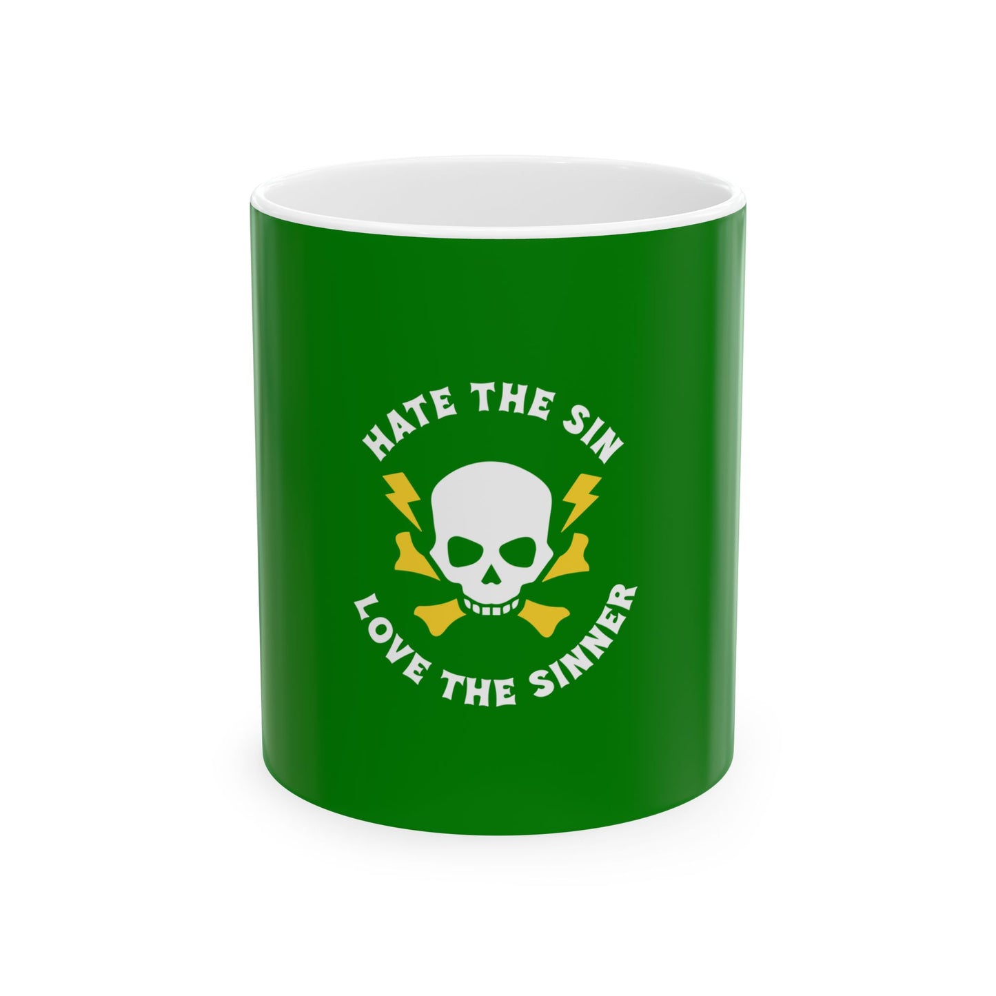 Green Ceramic Mug 52, (11oz, 15oz)