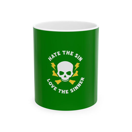 Green Ceramic Mug 52, (11oz, 15oz)